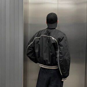 Dries Van Noten back zip-up cropped jacket